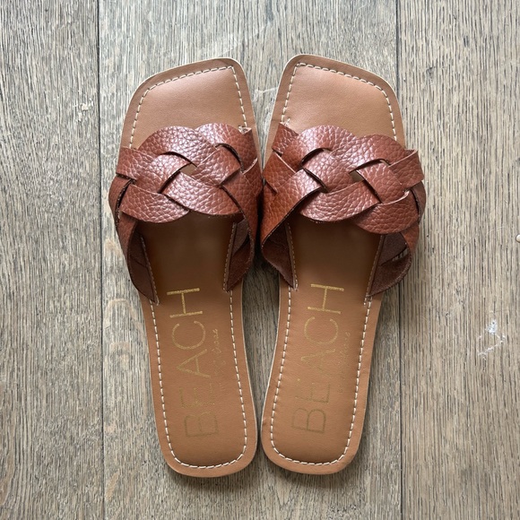 Square toe Matisse beach slides size 8 - Picture 1 of 3